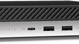 HP EliteDesk 800 G4 Mini Tiny Business PC, Intel Hexa-Core i5-8500T up to 3.5GHz, 16GB DDR4 RAM, 256GB NVMe SSD, Dual Monitor Support, WiFi, Bluetooth, HDMI, DisplayPort, Windows 11 64-bit (Renewed)