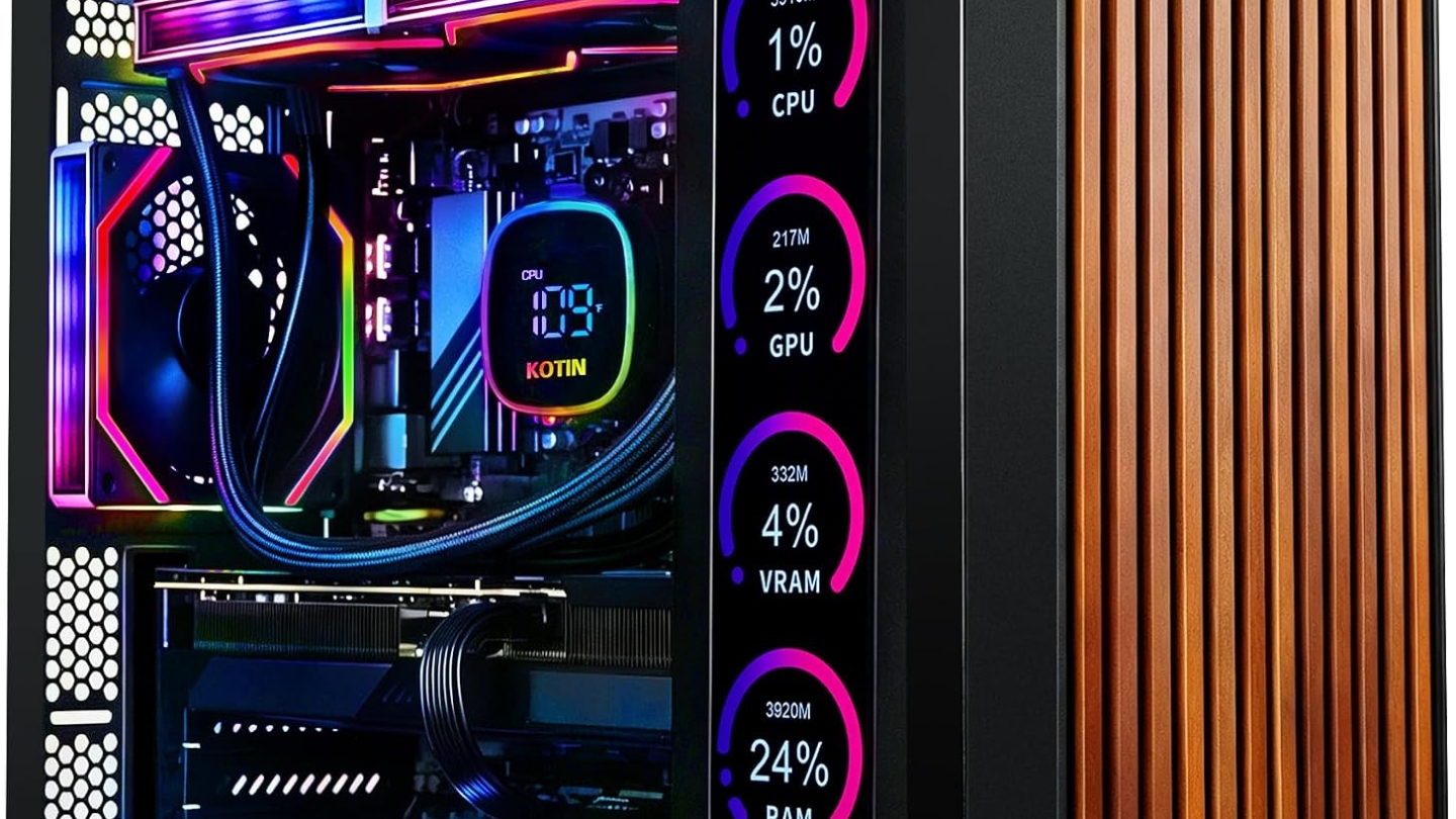 KOTIN Prebuilt Gaming PC RTX 5070 12GB, Ryzen 7 9700X, 32GB DDR5, 1TB SSD