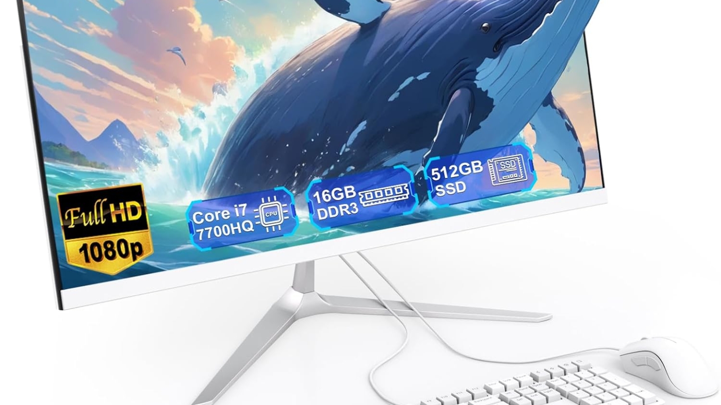 23.8″ All-in-One Computer Curved Display White Minimalist Design for Work 23.8″ All-in-One Computer Curved Display White Minimalist Design for Work