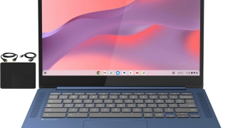 Lenovo Flagship Chromebook, 14” FHD Touchscreen Slim Thin Light Laptop Computer, 8-Core MediaTek Kompanio 520 Processor, 4GB RAM, 64GB eMMC, WiFi 6,Chrome OS, Abyss Blue